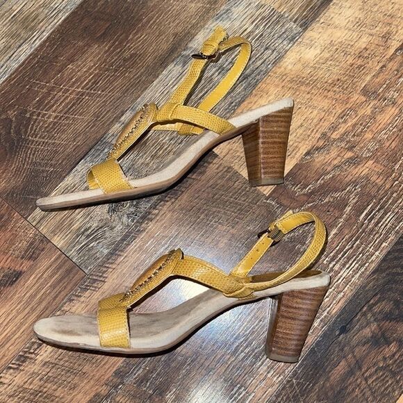 Anne Klein iFlex Akolina Slingback Leather Heels Dressy Sandals Size 6.5 - Picture 5 of 16